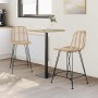 Silla de Bar 2 pcs Natural 44,5 x 54,5 x 97,5 cm Ratan e Hierro en Taburetes de cocina | Comprar online en Foru.es