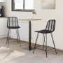 Silla de Bar 2 pcs Negro 44,5 x 54,5 x 97,5 cm Ratan e Hierro en Taburetes de cocina | Comprar online en Foru.es