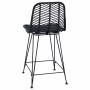 Silla de Bar 2 pcs Negro 44,5 x 54,5 x 97,5 cm Ratan e Hierro en Taburetes de cocina | Comprar online en Foru.es