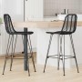 Silla de Bar 2 pcs Negro 44,5 x 53 x 111 cm Ratan e Hierro en Taburetes de cocina | Comprar online en Foru.es
