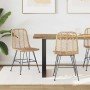 Silla de comedor 2 pcs Natural 44.5 x 55 x 85 cm Ratan e Hierro en Sillas de comedor | Comprar online en Foru.es