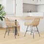 Silla de comedor 2 pcs Natural 55 x 50 x 74 cm Ratan e Hierro en Sillas de comedor | Comprar online en Foru.es
