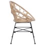 Silla de comedor 2 pcs Natural 65 x 55,5 x 81 cm Ratan e Hierro en Sillas de comedor | Comprar online en Foru.es