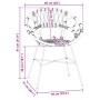 Silla de comedor 2 pcs Negro 65 x 55,5 x 81 cm Ratan e Hierro en Sillas de comedor | Comprar online en Foru.es
