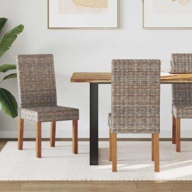 Silla de comedor 2 pcs Gris Kubu 45 x 54 x 93 cm en Sillas de comedor | Comprar online en Foru.es