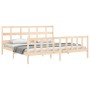Estructura de cama con cabecero madera maciza 200x200 cm de vidaXL, Camas y somieres - Ref: Foro24-3193031, Precio: 145,68 €,...