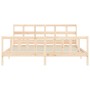 Estructura de cama con cabecero madera maciza 200x200 cm de vidaXL, Camas y somieres - Ref: Foro24-3193031, Precio: 145,68 €,...