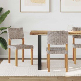 Silla de comedor 2 pcs Gris Kubu 46 x 55 x 84 cm Ratán Kubu en Sillas de comedor | Comprar online en Foru.es