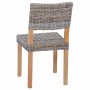 Silla de comedor 2 pcs Gris Kubu 46 x 55 x 84 cm Ratán Kubu en Sillas de comedor | Comprar online en Foru.es