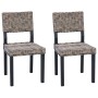 Silla de comedor 2 pcs Lavado negro 46 x 55 x 84 cm Ratán Kubu en Sillas de comedor | Comprar online en Foru.es