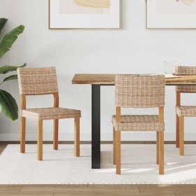 Silla de comedor 2 pcs Natural 46 x 55 x 84 cm Ratán Kubu en Sillas de comedor | Comprar online en Foru.es