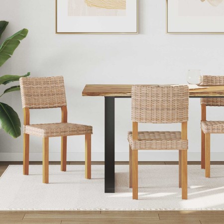 Silla de comedor 2 pcs Natural 46 x 55 x 84 cm Ratán Kubu en Sillas de comedor | Comprar online en Foru.es
