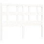 Estructura de cama con cabecero madera maciza blanco 120x200 cm de vidaXL, Camas y somieres - Ref: Foro24-3193007, Precio: 12...