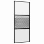 Puerta de Vidrio Calado Negro 90 x 2 x 205 cm Aluminio en Puertas | Comprar online en Foru.es