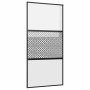 Puerta de Vidrio Calado Negro 90 x 2 x 205 cm Aluminio en Puertas | Comprar online en Foru.es