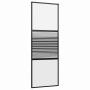 Puerta de Vidrio Rayado Negro 90 x 2 x 205 cm Aluminio en Puertas | Comprar online en Foru.es
