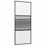 Puerta de Vidrio Rayado Negro 90 x 2 x 205 cm Aluminio en Puertas | Comprar online en Foru.es