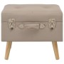 Taburete de almacenamiento 40 cm beige de tela de vidaXL, Bancos para recibidores y almacenamiento - Ref: Foro24-247518, Prec...