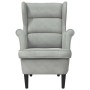 sillón Gris Claro 92 x 71 x 91 cm Terciopelo en Sillones | Comprar online en Foru.es