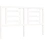 Estructura de cama con cabecero madera maciza blanco 160x200 cm de vidaXL, Camas y somieres - Ref: Foro24-3192892, Precio: 14...