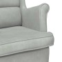 sillón Gris Claro 92 x 71 x 91 cm Terciopelo en Sillones | Comprar online en Foru.es