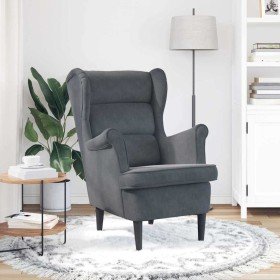 sillón Gris oscuro 92 x 71 x 91 cm Terciopelo en Sillones | Comprar online en Foru.es