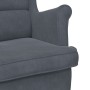 sillón Gris oscuro 92 x 71 x 91 cm Terciopelo en Sillones | Comprar online en Foru.es
