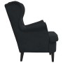 sillón Negro 92 x 71 x 91 cm Terciopelo en Sillones | Comprar online en Foru.es