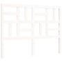 Estructura cama de matrimonio con cabecero madera maciza blanco de vidaXL, Camas y somieres - Ref: Foro24-3193047, Precio: 13...