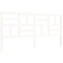 Estructura de cama con cabecero madera maciza blanco 200x200 cm de vidaXL, Camas y somieres - Ref: Foro24-3193097, Precio: 15...