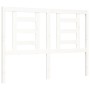 Estructura de cama con cabecero madera maciza blanco 120x200 cm de vidaXL, Camas y somieres - Ref: Foro24-3192877, Precio: 12...