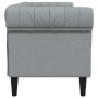 Sofá Gris Claro 201,5 x 74,5 x 74,5 cm Poliéster en Sofás | Comprar online en Foru.es