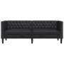 Sofá Negro 194 x 74,5 x 70,5 cm PVC en Sofás | Comprar online en Foru.es