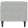 Sofá Gris Claro 74,5 x 71 x 70,5 cm Terciopelo en Sofás | Comprar online en Foru.es