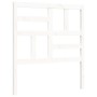 Estructura de cama con cabecero madera maciza blanco de vidaXL, Camas y somieres - Ref: Foro24-3193042, Precio: 101,24 €, Des...