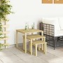 Mesa 3 pcs Natural Madera de pino impregnada en Mesas de jardín | Comprar online en Foru.es