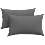 Cojines de sofá 2 pcs Gris oscuro 50 x 30 cm tela en Decoración | Comprar online en Foru.es
