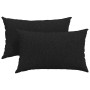 Cojines de sofá 2 pcs Negro 50 x 30 cm tela en Decoración | Comprar online en Foru.es