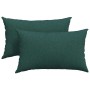 Cojines de sofá 2 pcs Verde oscuro 50 x 30 cm tela en Decoración | Comprar online en Foru.es