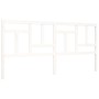 Estructura de cama con cabecero madera maciza blanco 200x200 cm de vidaXL, Camas y somieres - Ref: Foro24-3193162, Precio: 15...