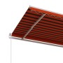 Toldo automático retráctil naranja y marrón 450x350 cm en Toldos | Comprar online en Foru.es