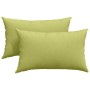 Cojines de sofá 2 pcs Verde claro 50 x 30 cm tela en Decoración | Comprar online en Foru.es