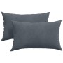 Cojines de sofá 2 pcs Gris oscuro 50 x 30 cm Tela de pana en Decoración | Comprar online en Foru.es