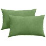 Cojines de sofá 2 pcs Verde claro 50 x 30 cm Tela de pana en Decoración | Comprar online en Foru.es