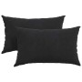 Cojines de sofá 2 pcs Negro 50 x 30 cm Tela de pana en Decoración | Comprar online en Foru.es