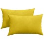 Cojines de sofá 2 pcs Amarillo 50 x 30 cm Tela de pana en Decoración | Comprar online en Foru.es