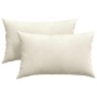 Cojines de sofá 2 pcs Crema 50 x 30 cm Tela de pana en Decoración | Comprar online en Foru.es
