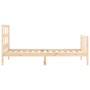 Estructura de cama con cabecero madera maciza 90x200 cm de vidaXL, Camas y somieres - Ref: Foro24-3192996, Precio: 90,30 €, D...