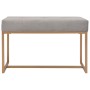 Banco 80 cm terciopelo gris de vidaXL, Bancos para recibidores y almacenamiento - Ref: Foro24-247558, Precio: 91,27 €, Descue...