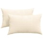 Cojines de sofá 2 pcs Crema 50 x 30 cm Tela de pana en Decoración | Comprar online en Foru.es